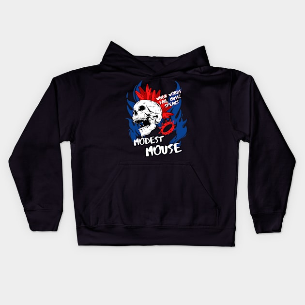 modest mouse ll music speaks Kids Hoodie by daley doodles